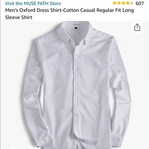 White Long-sleeve Dress Shirt